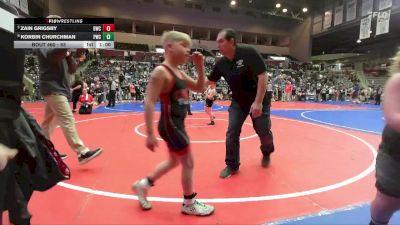 83 lbs Cons. Semi - Korbin Churchman, Paris Wrestling Club vs Zain Grigsby, Bentonville Wrestling Club