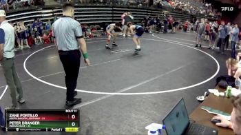 130 lbs Round 4 (6 Team) - Peter Dranger, Indiana Blue vs Zane Portillo, South Dakota Lightning