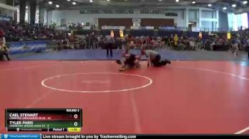 102 lbs Round 3 (3 Team) - Cael Stewart, Canisteo-Greenwood Sr HS vs Tyler Paris, Shoreham-Wading River HS