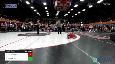 52 lbs Semifinal - Broox Wilkerson, Carl Albert vs Bowen Brown, Shelton Wrestling Academy