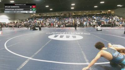 106 lbs Consi Of 8 #1 - Rylan Sandoval, OK vs Sebastian Gutierrez, CA