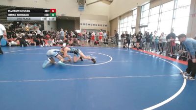 121 lbs 3rd Place - Jackson Stokes, Smitty's Barn - MSC vs Imran Sernack, Estebuilt WC - MSC