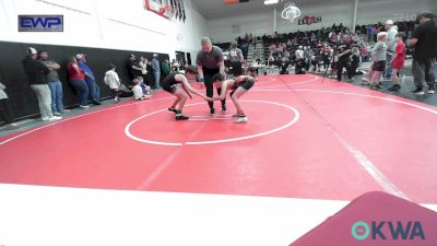 85-90 lbs Semifinal - Brooks Gallier, Verdigris Youth Wrestling vs Korbyn Johnson, Checotah Matcats