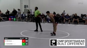 152 lbs Quarterfinals (8 Team) - Andrew Barbosa, Dynasty vs Layton Schneider, Oklahoma Black Ops