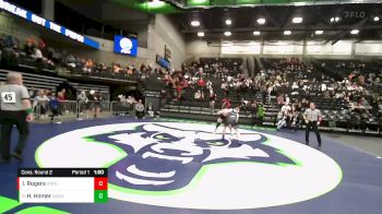 215 lbs Cons. Round 2 - Hunter Homer, Wasatch vs Ian Rogers, Stansbury