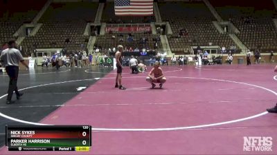 120 lbs Quarterfinal - NICK SYKES, Shelby County vs Parker Harrison, Elberta HS