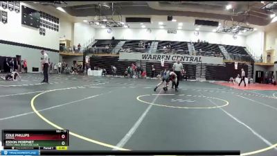 77 lbs Cons. Round 3 - Esdon Morphet, Indian Creek Wrestling Club vs Cole Phillips, Indiana