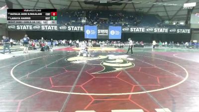 Girls 3A 190 lbs Cons. Round 4 - Lanaya Harris, Marysville Getchell (Girls) vs Natalia Jade Iliwaalani, Federal Way (Girls)