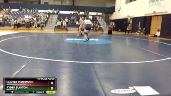 184 lbs Finals (2 Team) - Ryder Slayton, Messiah vs Hunter Thompson, Shenandoah University