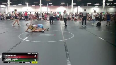 76 lbs Semifinal - Logan Rang, Mayfield Mat Academy vs Carter Marsh, Firebird Elite