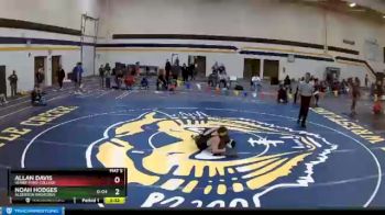 125 lbs Semifinal - Noah Hodges, Alderson Broaddus vs Allan Davis, Henry Ford College