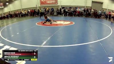 102 lbs Cons. Round 2 - Bryce Goodale, Bull Island Grappling vs Bryce Maye, Smithfield Youth Wrestling