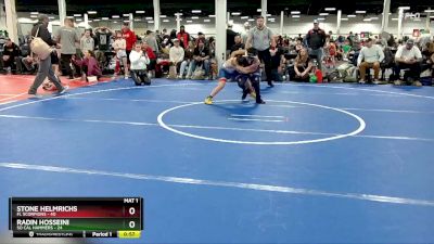 96 lbs Round 3 (10 Team) - Stone Helmrichs, FL Scorpions vs Radin Hosseini, So Cal Hammers