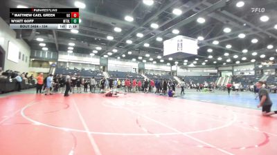 184 lbs Cons. Round 3 - Wyatt Goff, Mt. Olive vs Matthew Cael Green, Georgetown (KY)
