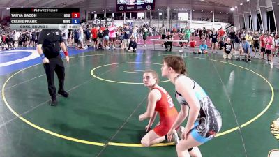 115 lbs Cons. Round 5 - Tanya Bacon, Union County High School Wrestling vs Celine Frank, Michigan Revolution Wrestling Club