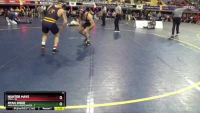 174 lbs Semis (4 Team) - Hunter Mays, TCNJ vs Ryan Riser, Wisconsin-Whitewater