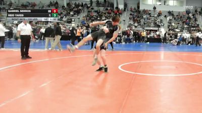 132 lbs 5th Place - Gabriel Serros, NM vs Reid Yakes, FL