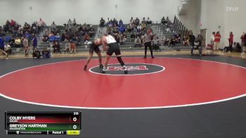 215 lbs Round 1 - Greyson Hartman, Washington vs Colby Myers, Solon