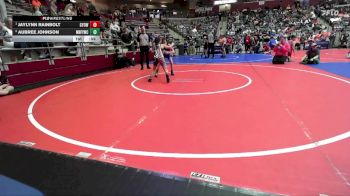 75 lbs Round 2 - Aubree Johnson, Mountain Home Flyers Youth Wrestling Club vs Jaylynn Rainbolt, Gentry Youth Organization Wrestling