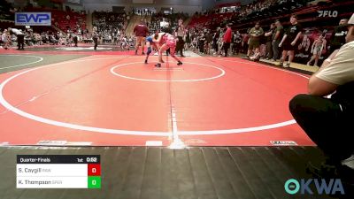 115 lbs Quarterfinal - Stella Caygill, Raw Wrestling Club vs Kaydeance Thompson, Sperry Wrestling Club