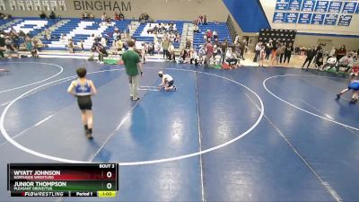 64-67 lbs Round 1 - Junior Thompson, Pleasant Grove/TUG vs Wyatt Johnson, Northside Wrestling