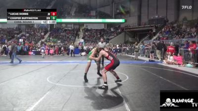 130 lbs Cons. Round 1 - Cooper Buffington, St. Francis WC vs Lucas Dobbs, Jeff West