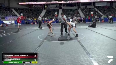 96 lbs Cons. Round 1 - Benjamin Charles Busch, Manhattan vs Mason Bottorff, Effingham