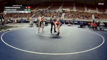 150-D4 Quarterfinal - Xavier Chavez, Santa Cruz Valley Union High School vs Mason Richardson, Bisbee High School