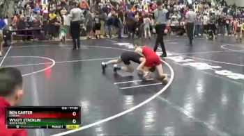 77 lbs Quarterfinal - Wyatt Stacklin, North Union vs Ben Carter, London