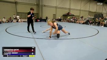 135 lbs Placement Matches (8 Team) - Samantha Sachs, California Blue vs Claudia Heeney, Illinois