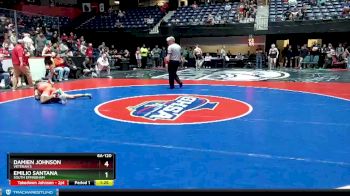 6A-120 lbs Quarterfinal - Damien Johnson, Veteran`s vs Emilio Santana, South Effingham
