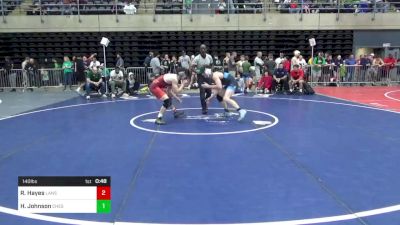 140 lbs Semifinal - Ryan Hayes, Lansdale vs Hunter Johnson, Chesapeake