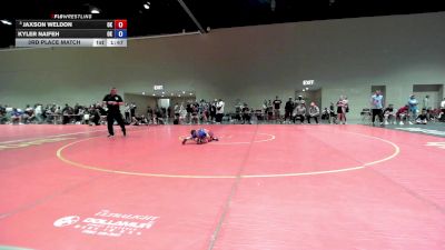 62 lbs 3rd Place Match - Jaxson Weldon, OK vs Kyler Naifeh, OK