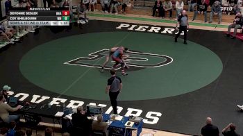 138 lbs Semis & 1st Wb (8 Team) - Coy Shelbourn, Winner vs DeVonne Sesler, Bon Homme/Avon