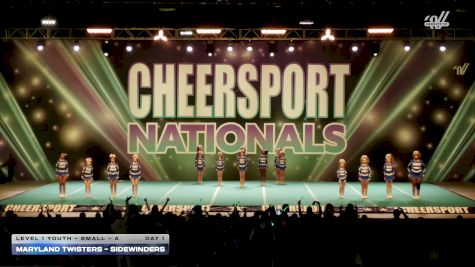 Maryland Twisters - Sidewinders [2026 L1 Youth - Small - A Day 1] 2026 CHEERSPORT National All Star Cheerleading Championship
