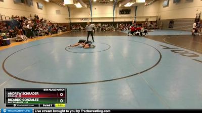 132 lbs Placement - Andrew Schrader, Douglas vs Ricardo Gonzalez, East Renegade