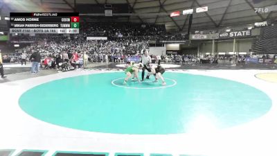 Boys 2A 165 lbs Champ. Round 1 - Mikah Parrish-Sederberg, Tumwater vs Amos Horne, Cedarcrest