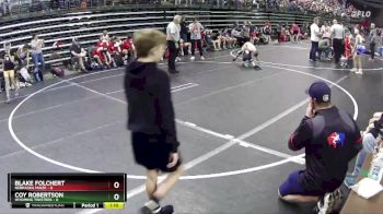 75 lbs Round 3 (6 Team) - Blake Folchert, Nebraska Maize vs Coy Robertson, Wyoming Twisters