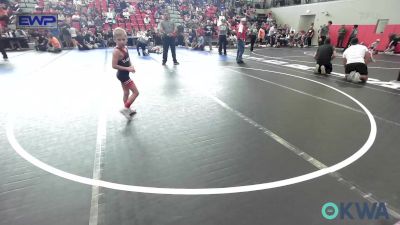 46 lbs Consi Of 8 #1 - Beckham Cox, Claremore Wrestling Club vs Stetson Long, Pocola Youth Wrestling