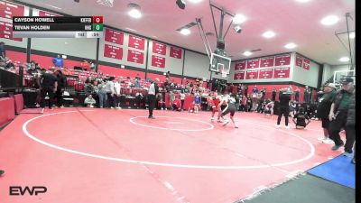 157 lbs Consi Of 8 #1 - Cayson Howell, Kiefer High School vs Tevan Holden, Hulbert High School