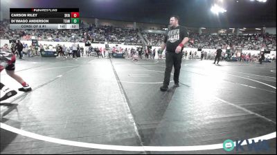 120 lbs Consi Of 8 #1 - Carson Riley, Skiatook Youth Wrestling vs Di`Imago Anderson, Team Tulsa Wrestling Club
