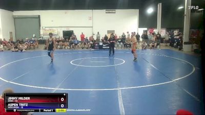 130 lbs Round 2 (8 Team) - Jimmy Milder, Iowa vs Aspen Tritz, Wisconsin