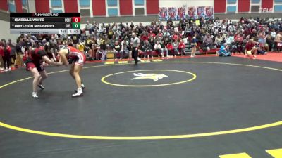 130 lbs Quarterfinal - Isabelle White, Postville vs Mayleigh Medberry, Central Elkader