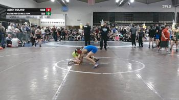 77 lbs Quarterfinal - Allen Boland, Maine Hammahs - MSC vs Kurban Gandzyuk, Iron Wolves
