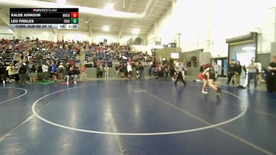 132B lbs Cons. Sub-rd Of 16 - Leo Finkles, Copper Hills vs Kaleb Johnson, Woods Cross