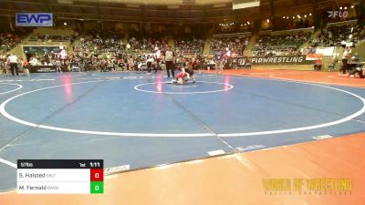 57 lbs Round Of 16 - Savannah Halsted, Sebolt Wrestling Academy vs Maeve Fernald, Smittys Barn