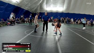 110 lbs Finals (2 Team) - Cash Perez, Michigan Gold Pitbulls vs Caleb Everson, FORGE