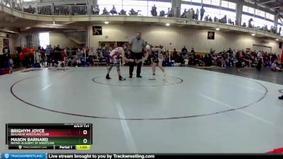 92 lbs Cons. Round 4 - Mason Barnard, Rhyno Academy Of Wrestling vs Brighym Joyce, Bealmear Wrestling Club