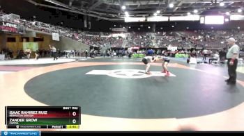 132 lbs Cons. Round 3 - Zander Grow, Capital vs Isaac Ramirez Ruiz, Hermiston Oregon