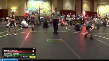 75 lbs Round 2 (6 Team) - Maxwell Corley, Mid MO Vikings vs Kia McDonald, The Untouchables Purple